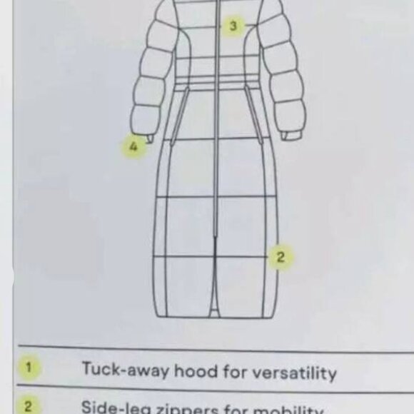 all in motion long parka green sz M runs more like a small - Picture 8 of 10